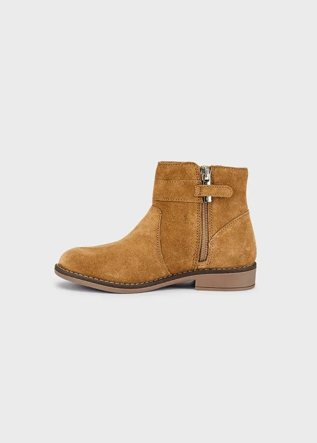 Mayoral Fringe Leather Suede Boots