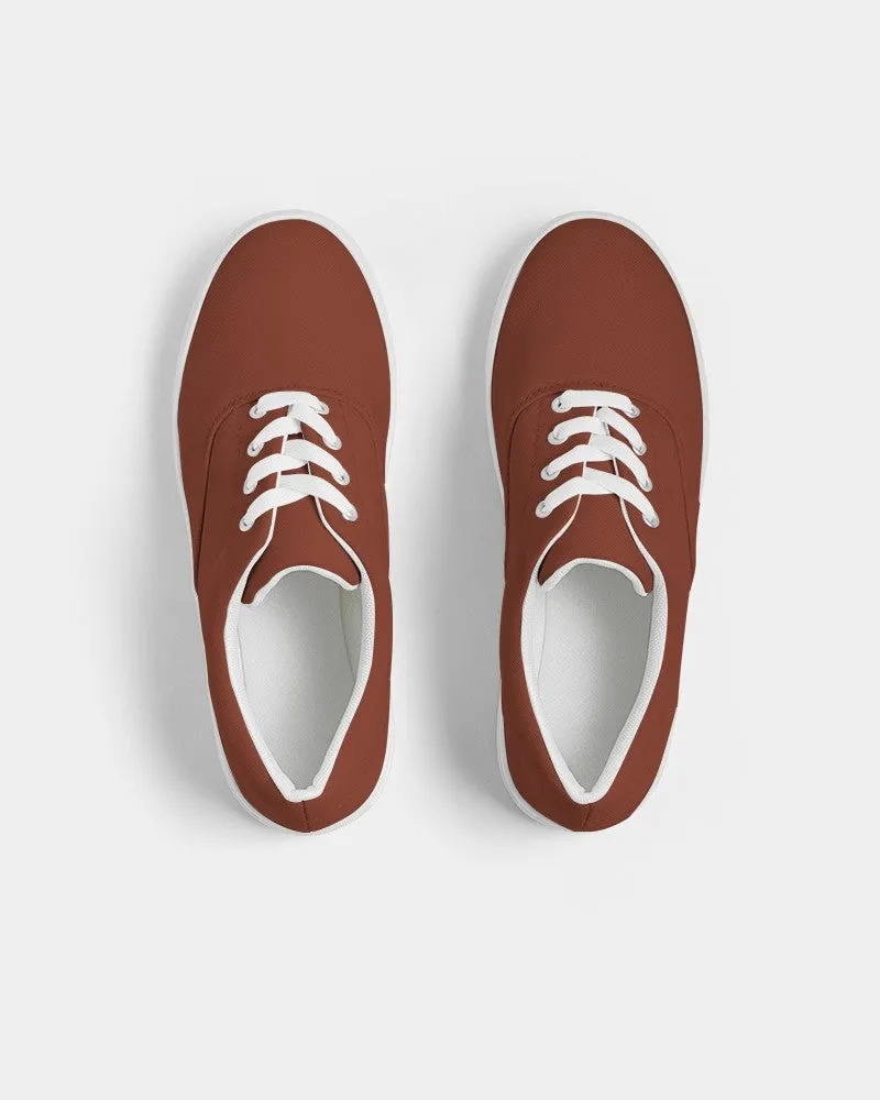 Medium Dark Midtone Red Canvas Sneakers | Men's | C0M80Y80K60