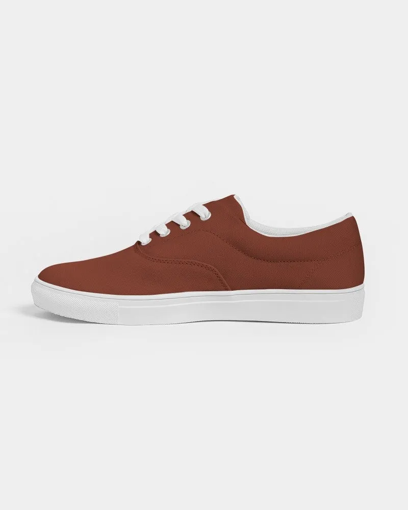 Medium Dark Midtone Red Canvas Sneakers | Men's | C0M80Y80K60