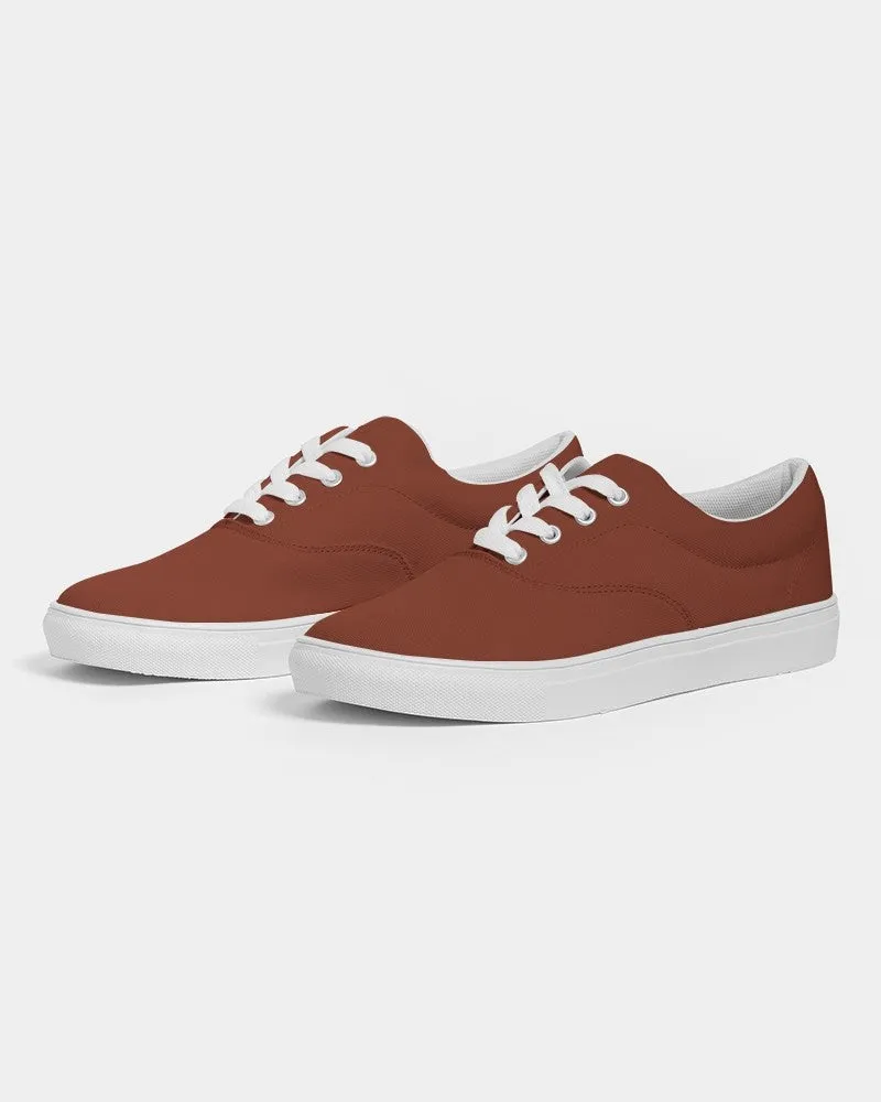 Medium Dark Midtone Red Canvas Sneakers | Men's | C0M80Y80K60