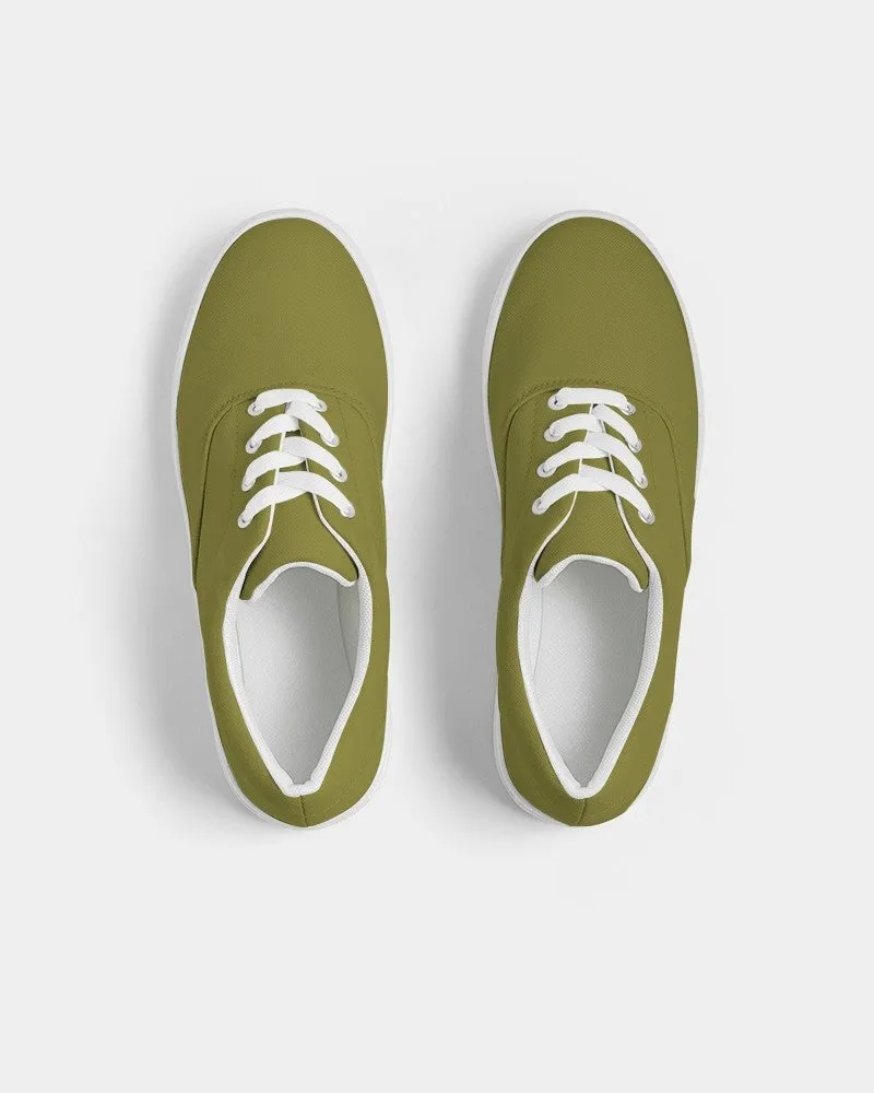 Medium Dark Midtone Yellow Canvas Sneakers | Women's | C0M0Y80K60