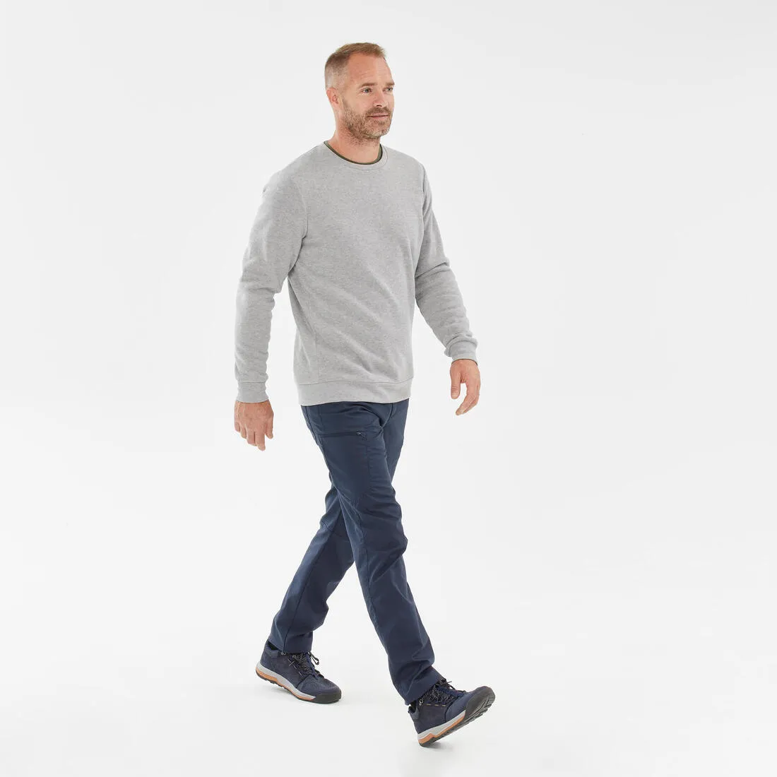Men’s Crew-Neck Hiking Jumper - NH150