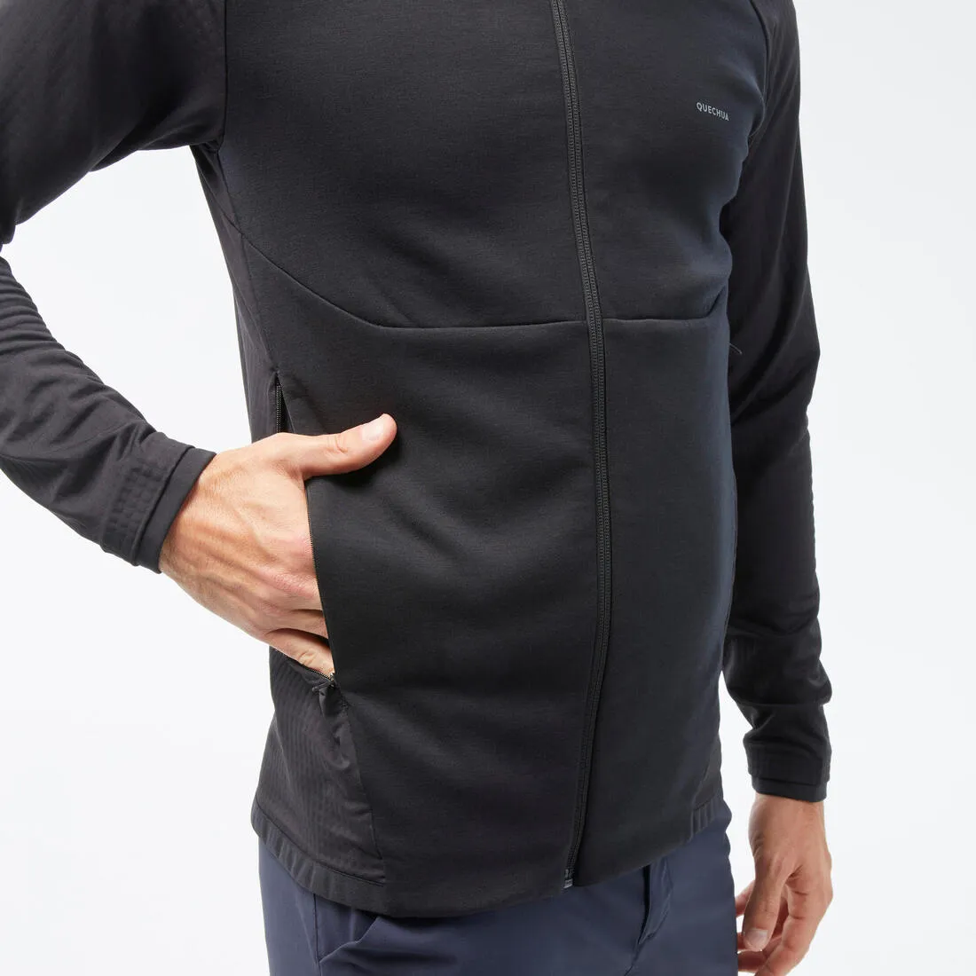 Men’s Hiking Thin Fleece Jacket - mh500 Light