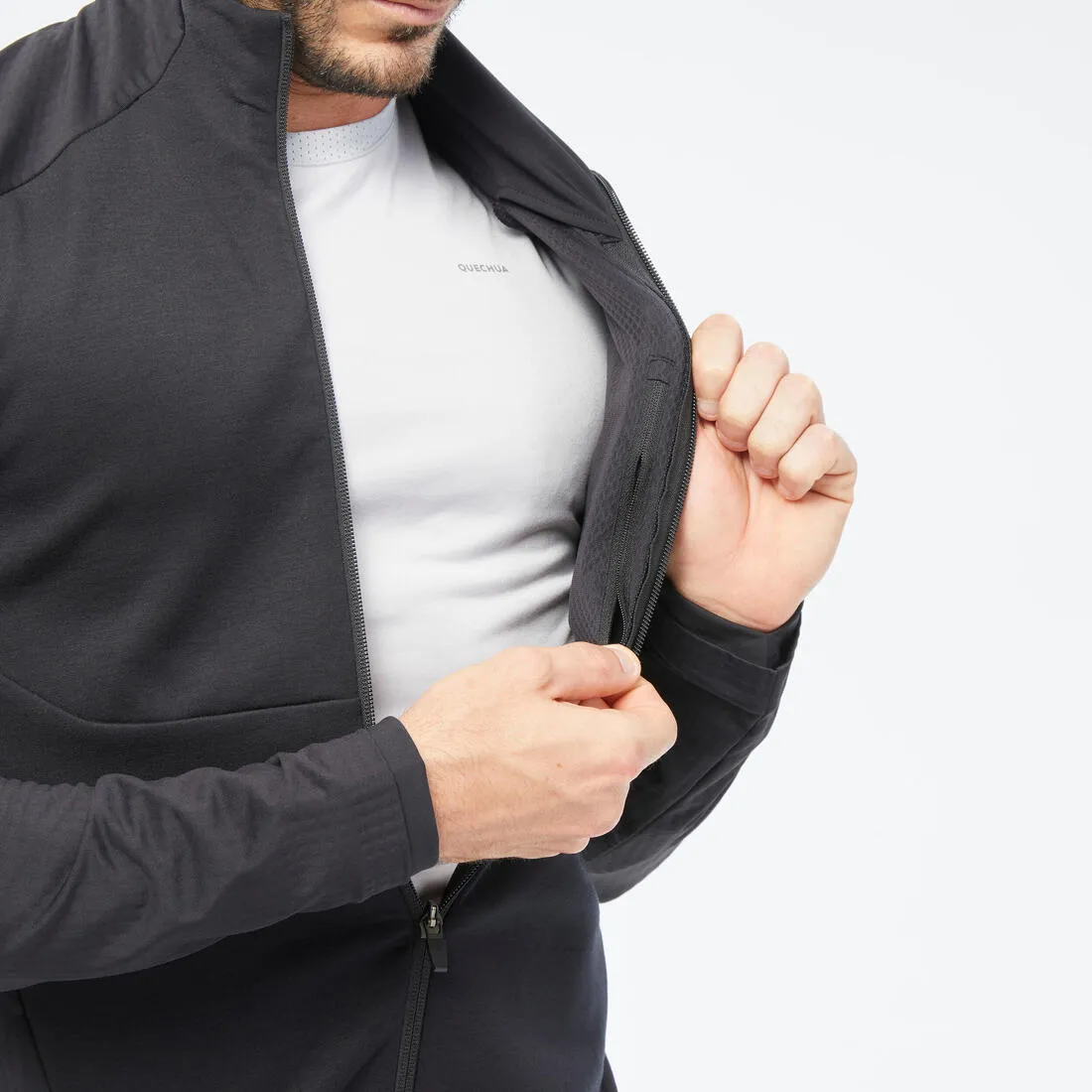 Men’s Hiking Thin Fleece Jacket - mh500 Light