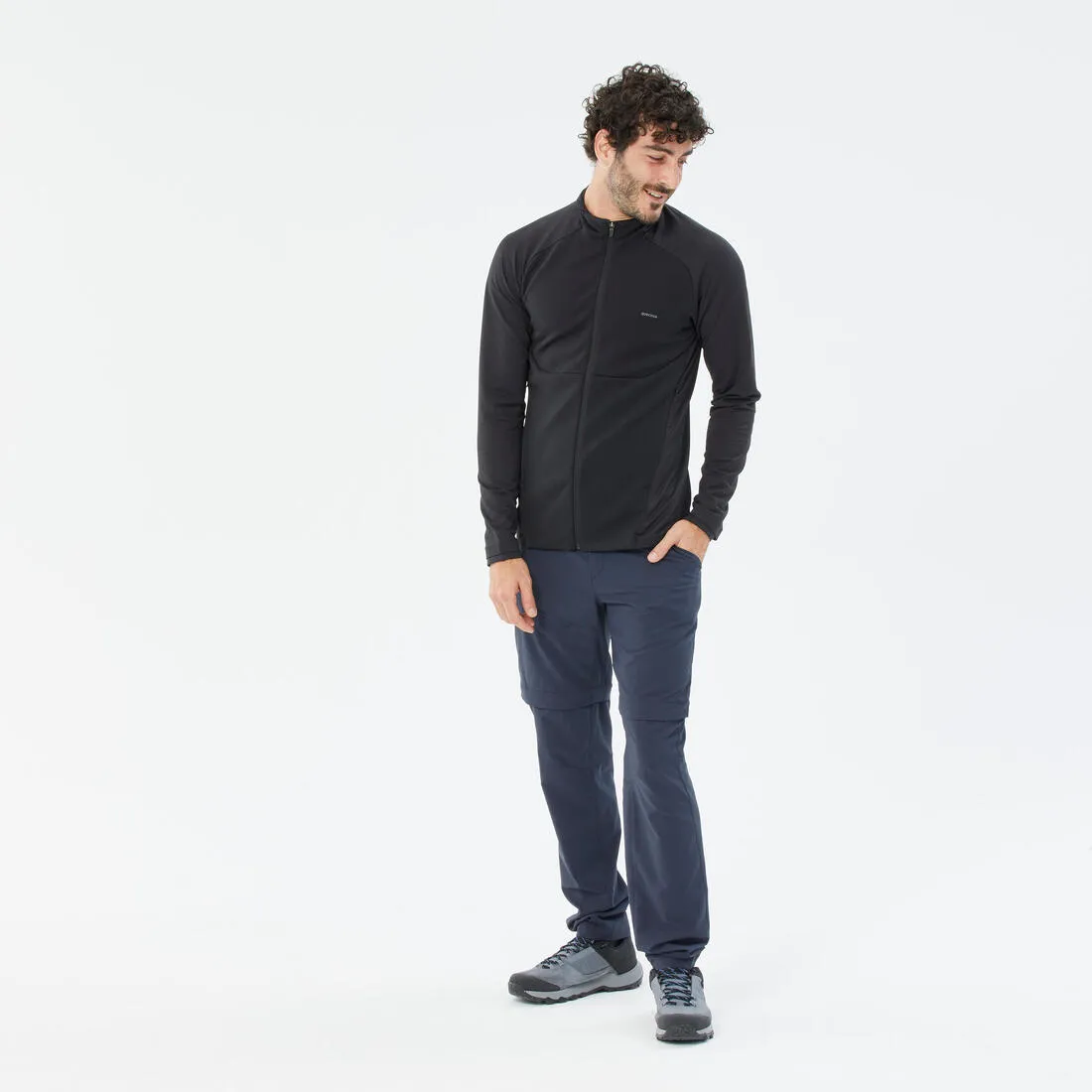 Men’s Hiking Thin Fleece Jacket - mh500 Light