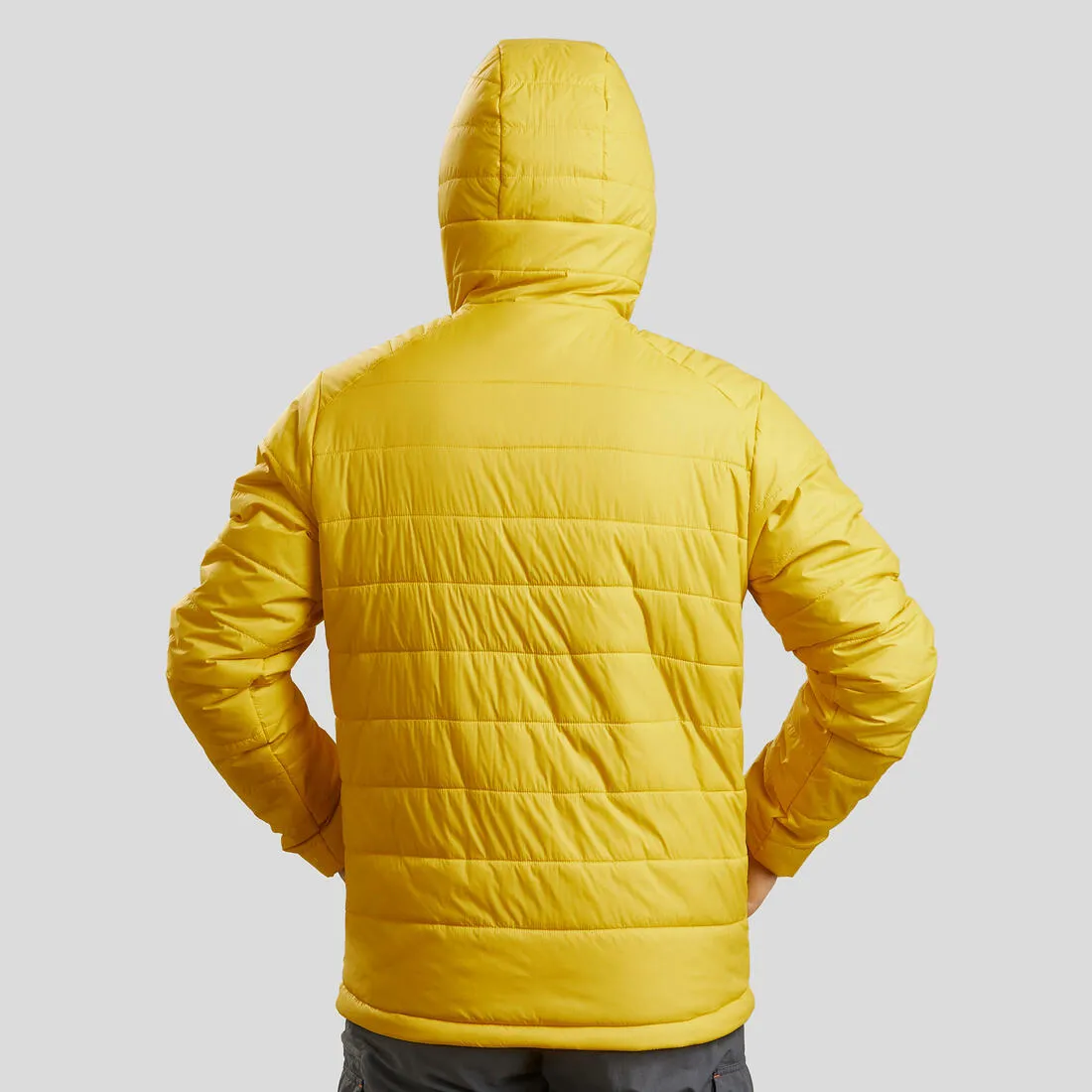 Men's Synthetic Mountain Trekking Hooded Padded Jacket - MT100 - 5°C