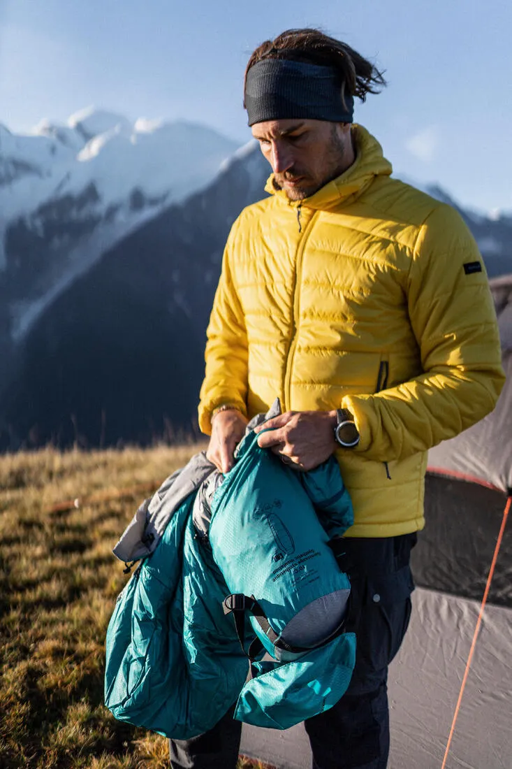 Men's Synthetic Mountain Trekking Hooded Padded Jacket - MT100 - 5°C