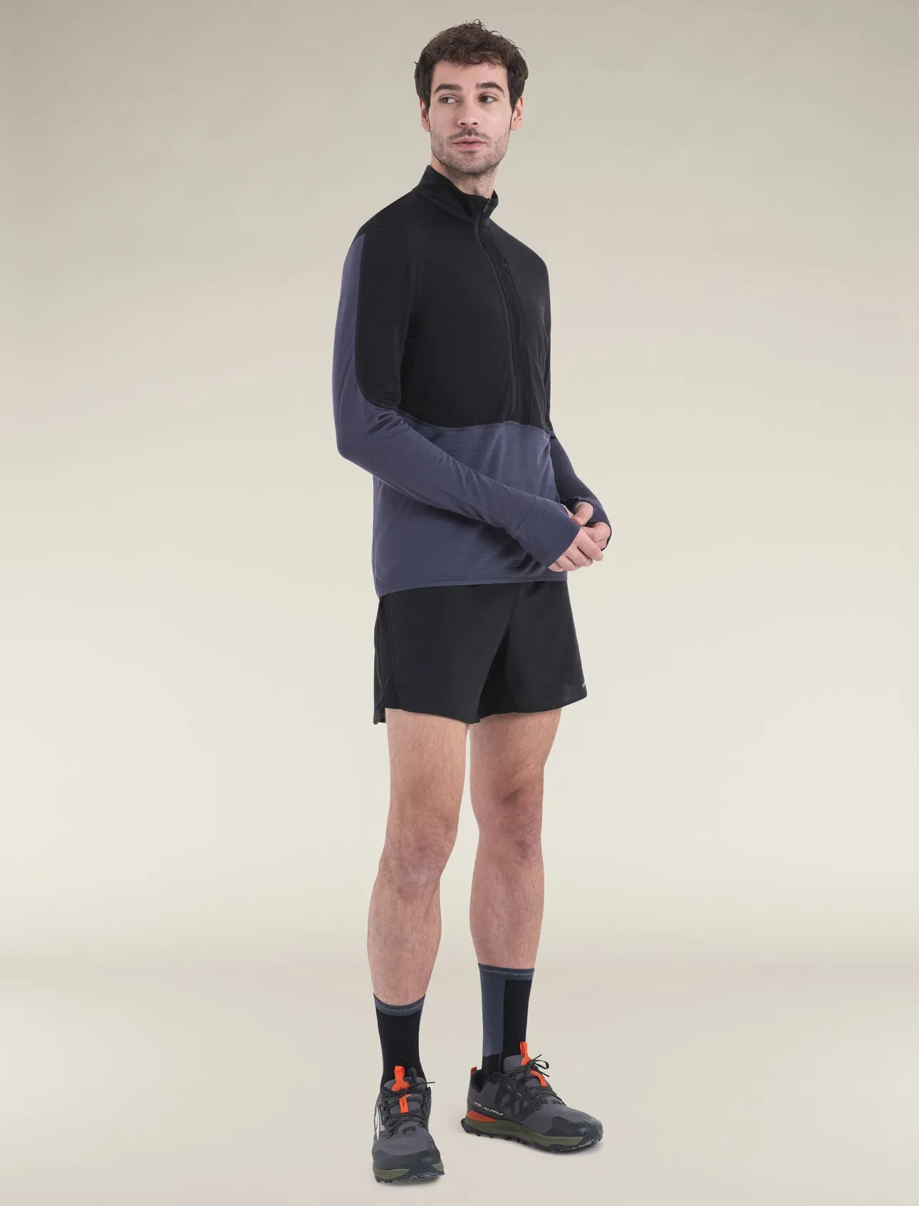 Merino Blend 200 Realfleece™ Descender Long Sleeve Half Zip Jacket (Men's) - IBBA56VY - Past Season