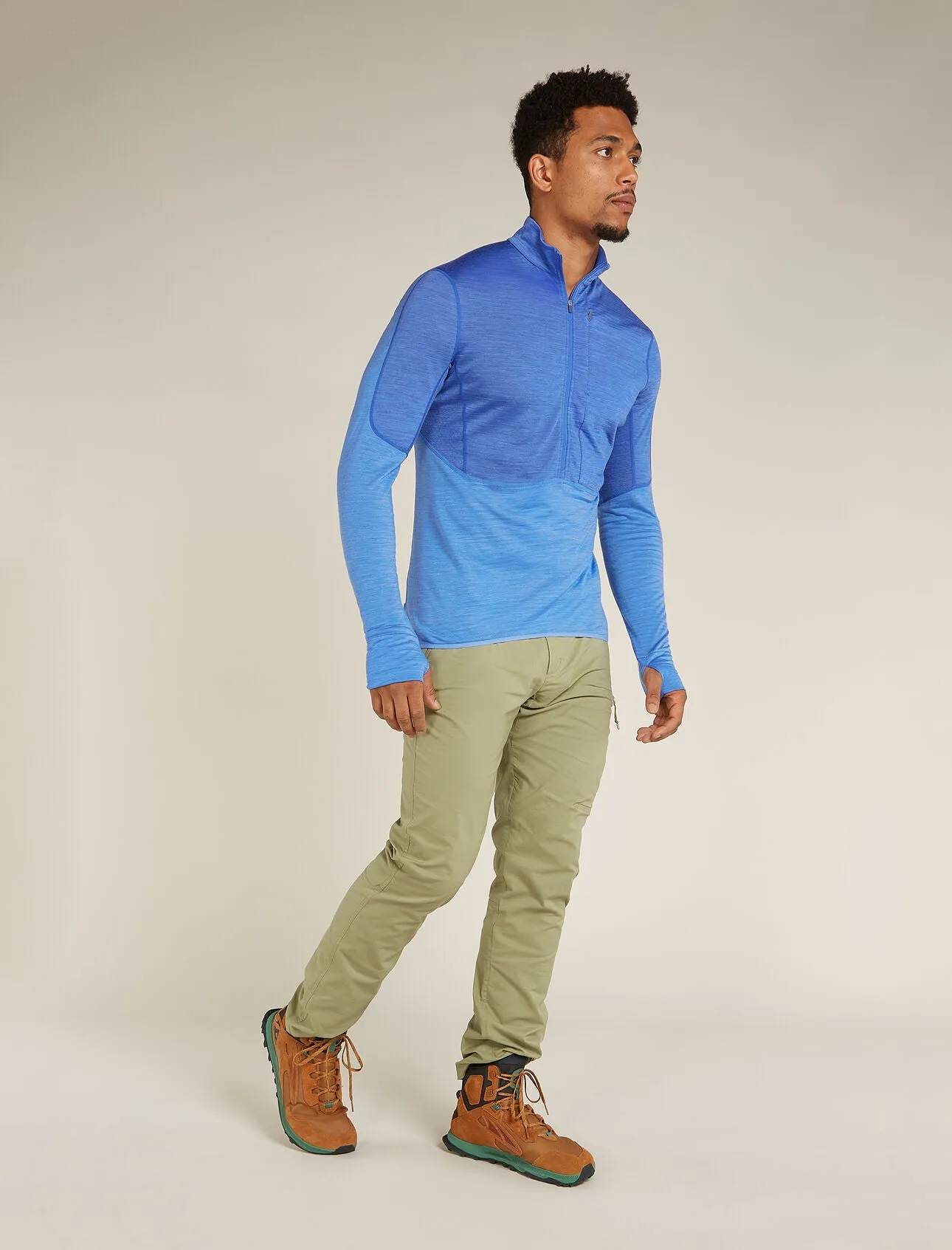Merino Blend 200 Realfleece™ Descender Long Sleeve Half Zip Jacket (Men's) - IBBA56VY - Past Season
