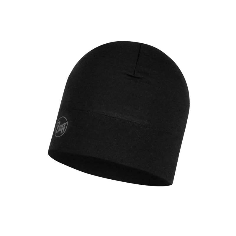 Merino Midweight Beanie - Solid Black
