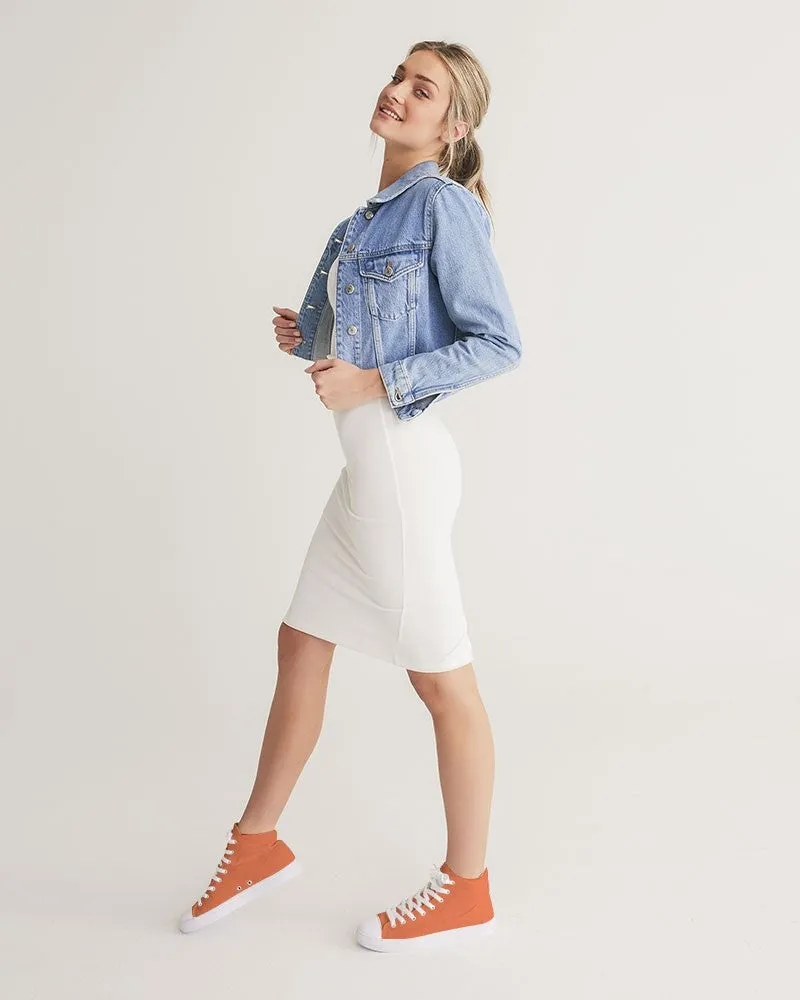 Midtone Orange High-Top Canvas Sneakers | Women's | C0M70Y80K0