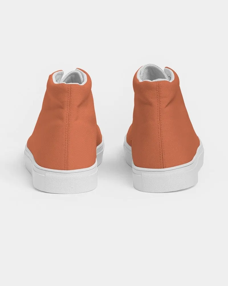 Midtone Orange High-Top Canvas Sneakers | Women's | C0M70Y80K0