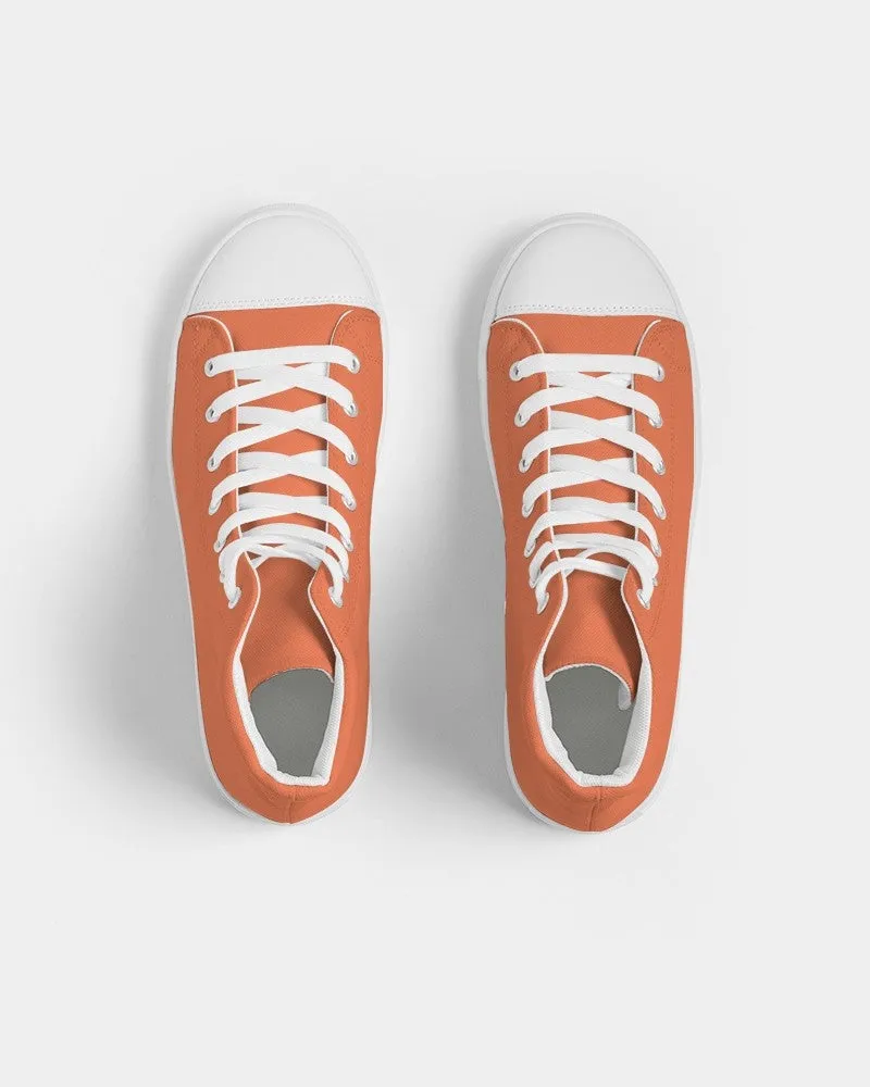 Midtone Orange High-Top Canvas Sneakers | Women's | C0M70Y80K0