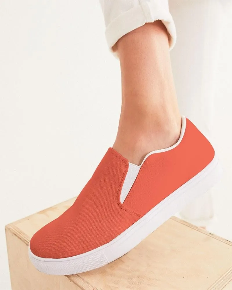 Midtone Red Slip-On Canvas Sneakers | Women's | C0M80Y80K0