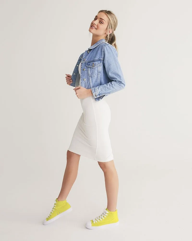 Midtone Yellow High-Top Canvas Sneakers | Women's | C0M0Y80K0