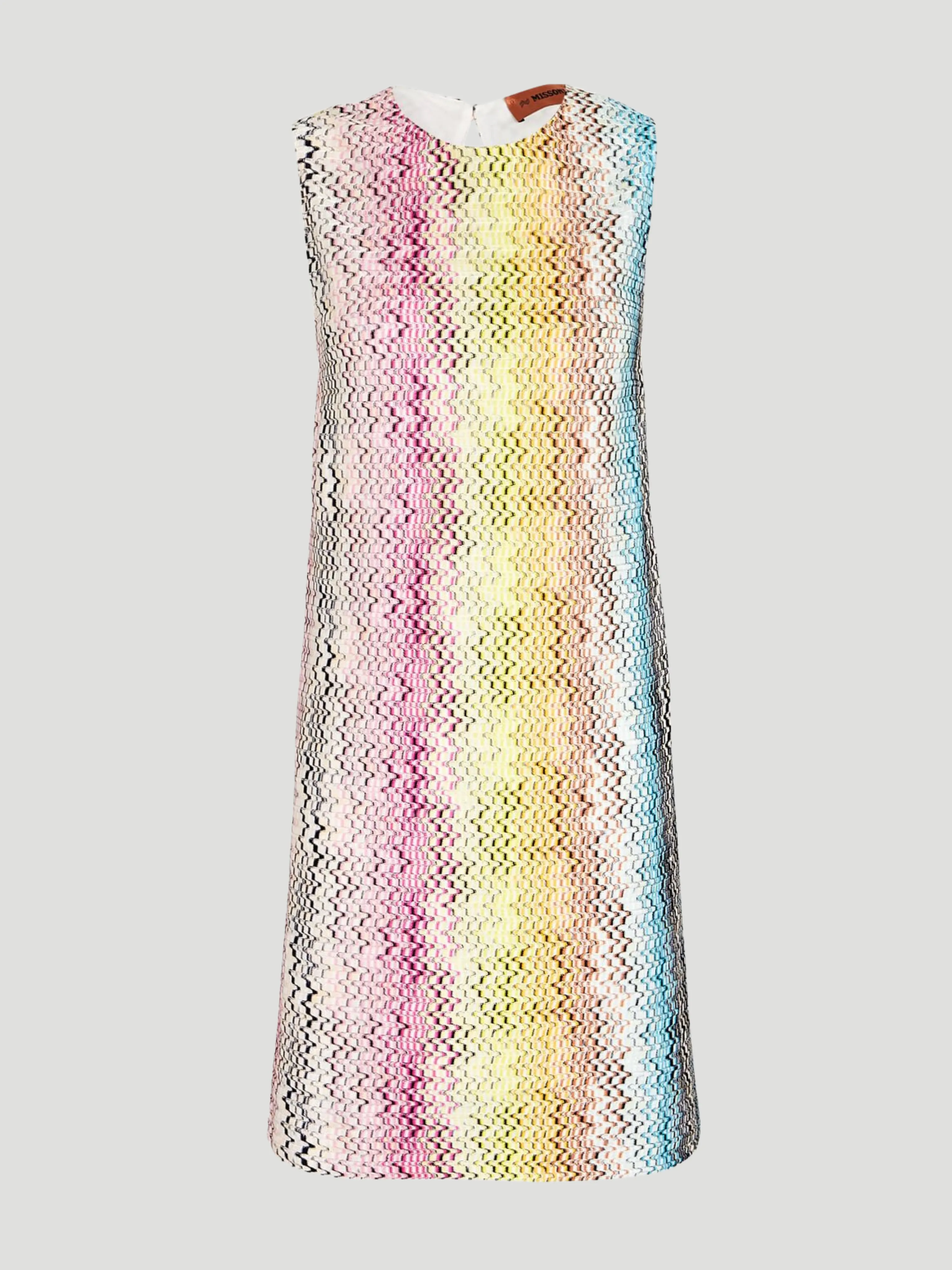 Missoni Rainbow Woven-Zigzag Shift Dress
