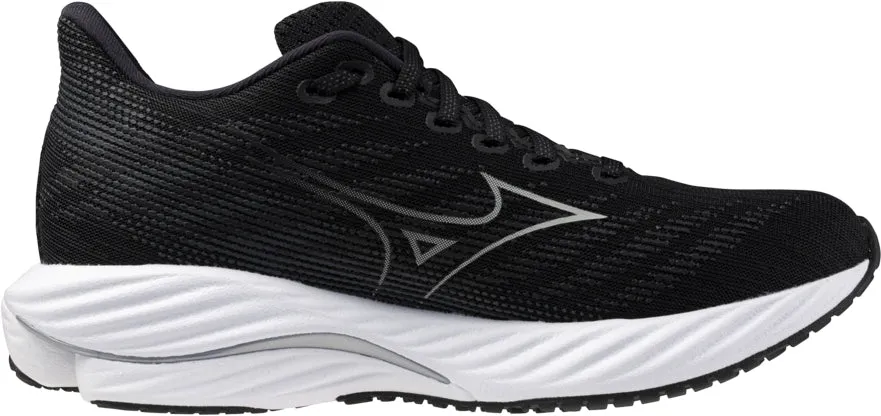 Mizuno Wave Rider 28 WIDE FIT (D) Womens Running Shoes - Black
