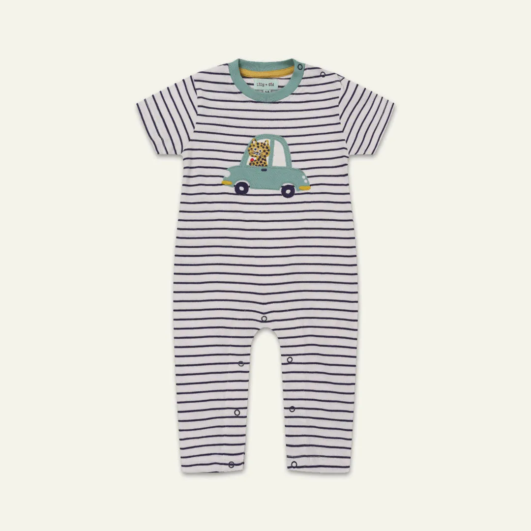 Multicoloured Car Applique Romper