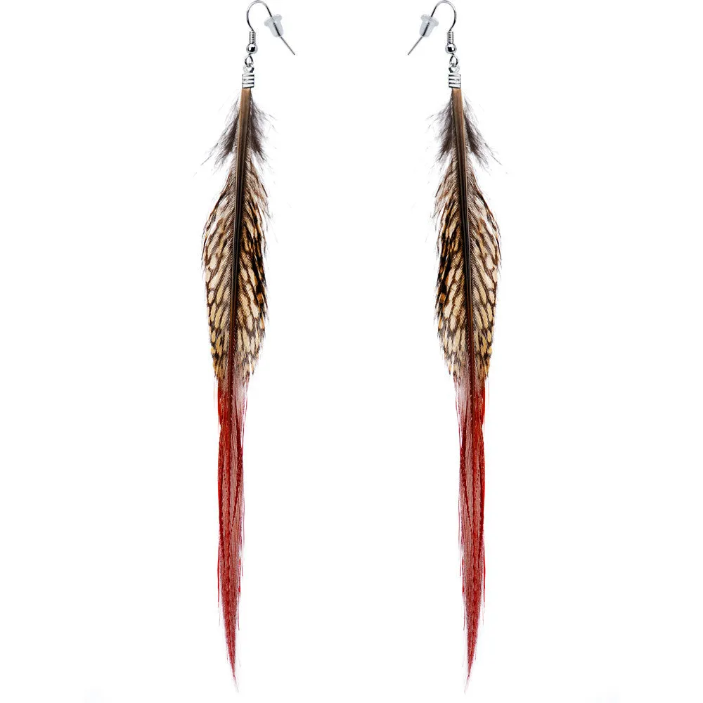 Natural Beauty Feather Earrings