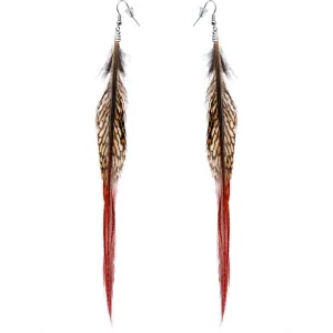 Natural Beauty Feather Earrings