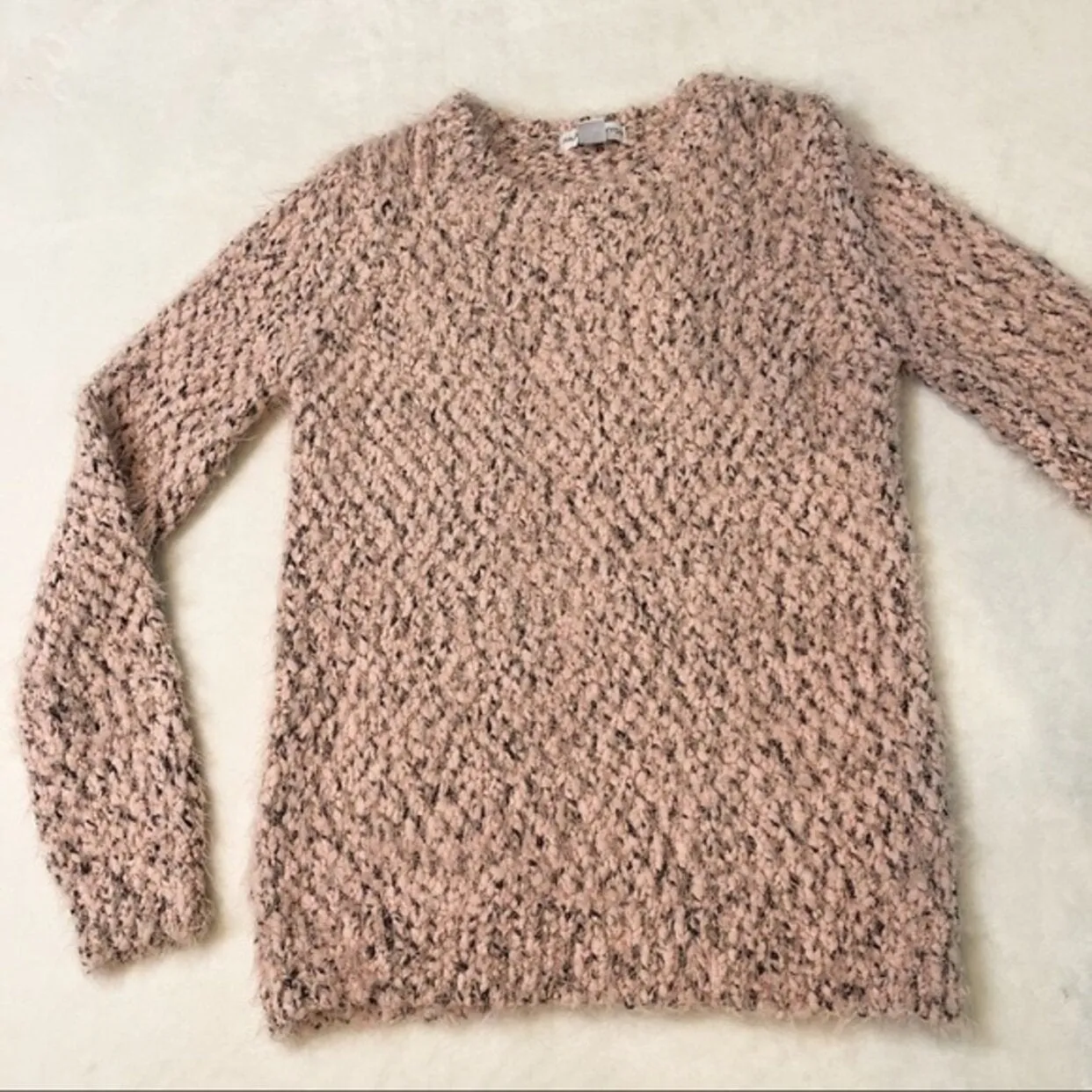 New Harper Canyon Kids Girls Eyelash Knit Pink Sweater, ultra soft & cozy, Sz 8/10!