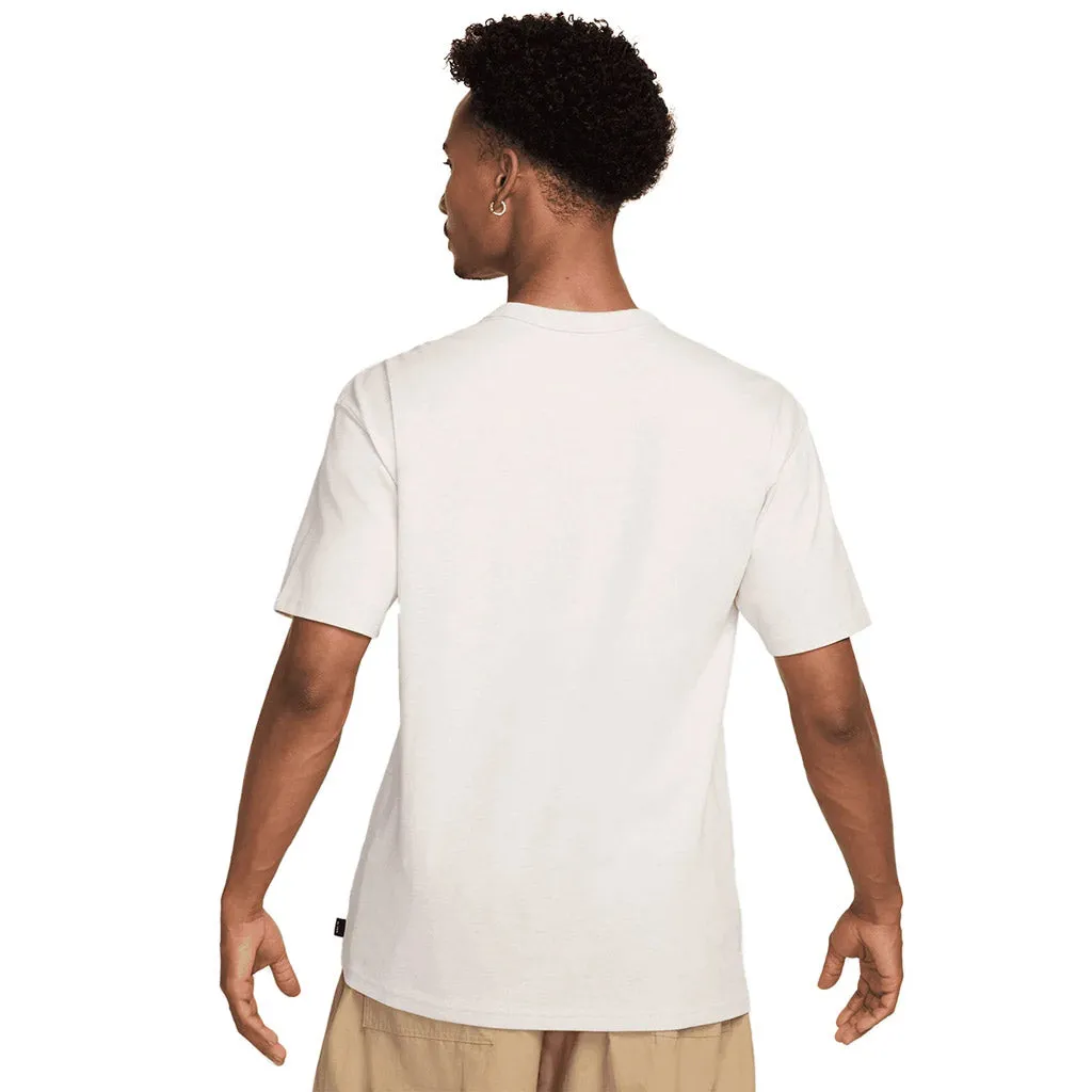NIKE SPORTSWEAR PREMIUM ESSENTIALS TEE - LIGHT BONE/HEATHER