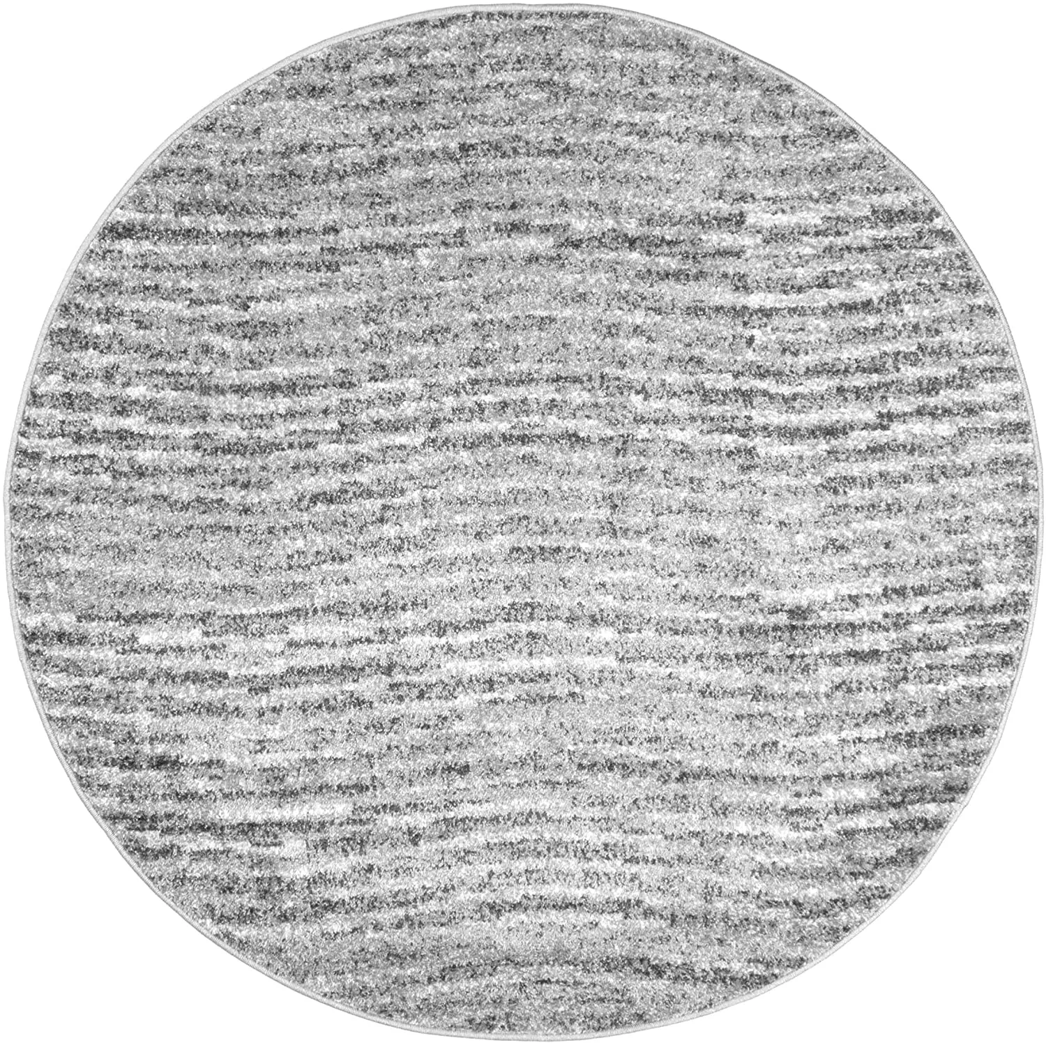 nuLOOM BDSM01A Contemporary Sherill Round Rug, 4Ft Round, Grey! Retails $149 