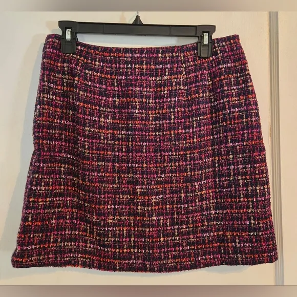 NWT | Ann Taylor LOFT | Tweed Button Trim Mini Wrap Skirt | Size: 4