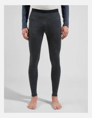 Odlo M Performance Wool 150 base layer bottoms, Dark Grey Melange