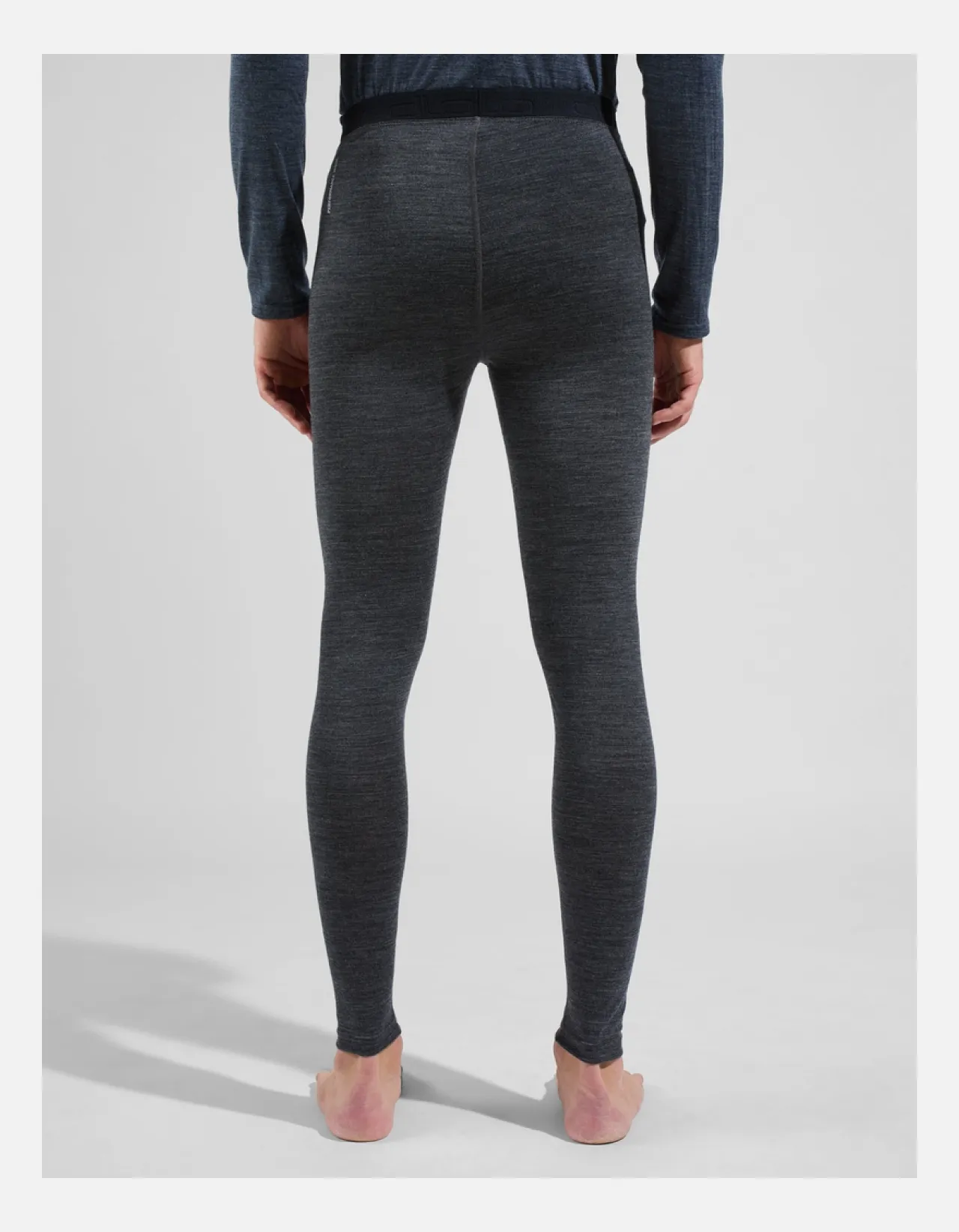 Odlo M Performance Wool 150 base layer bottoms, Dark Grey Melange