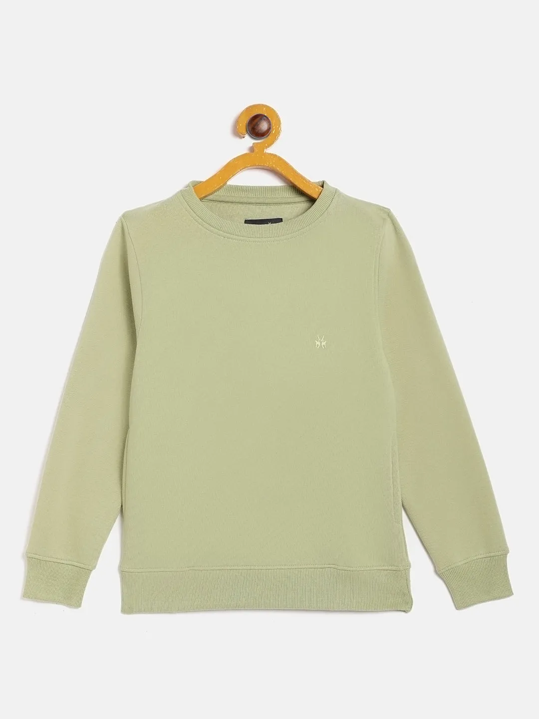 Olive Round Neck Sweatshirt
