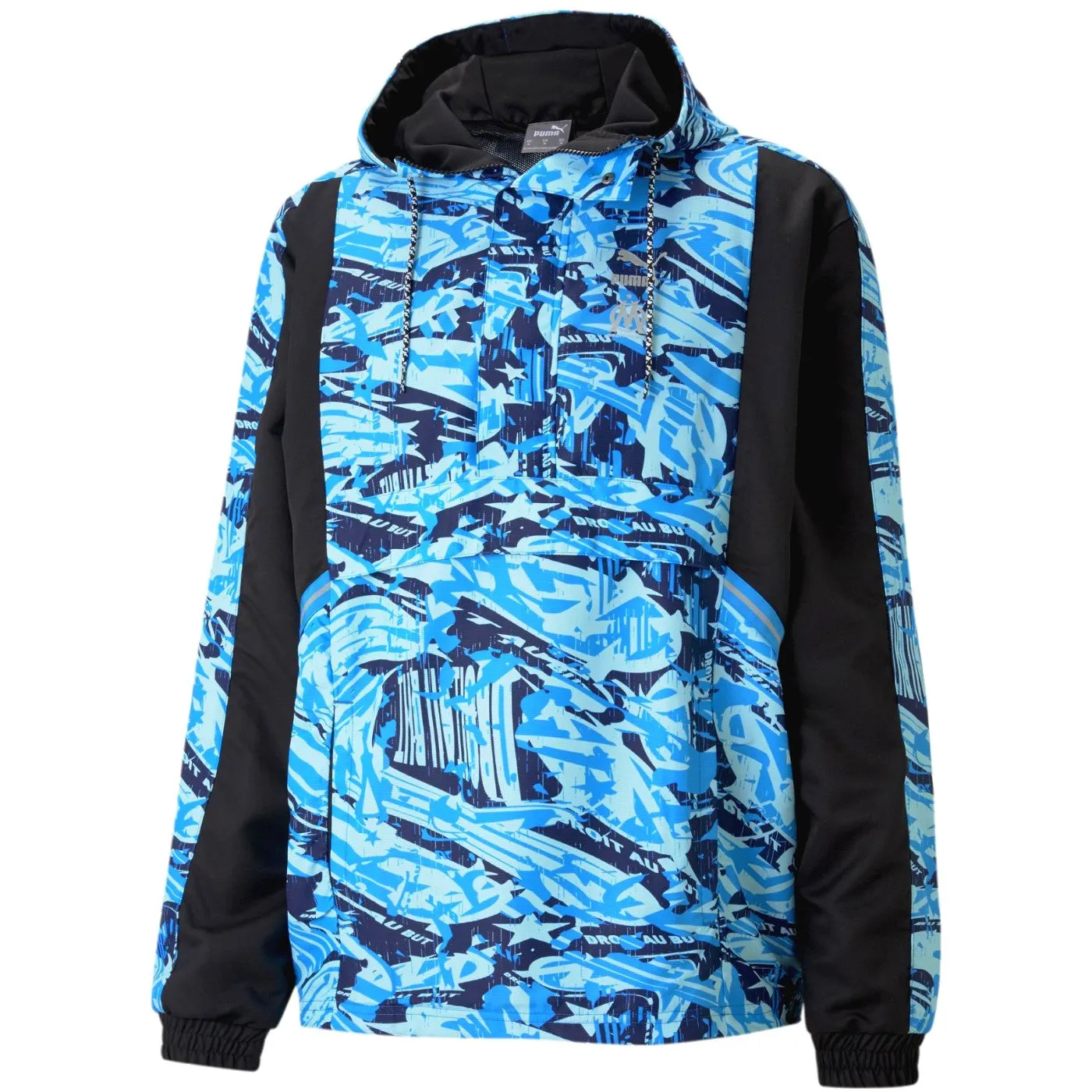 Olympique Marseille streetwear woven presentation tracksuit 2022 - Puma