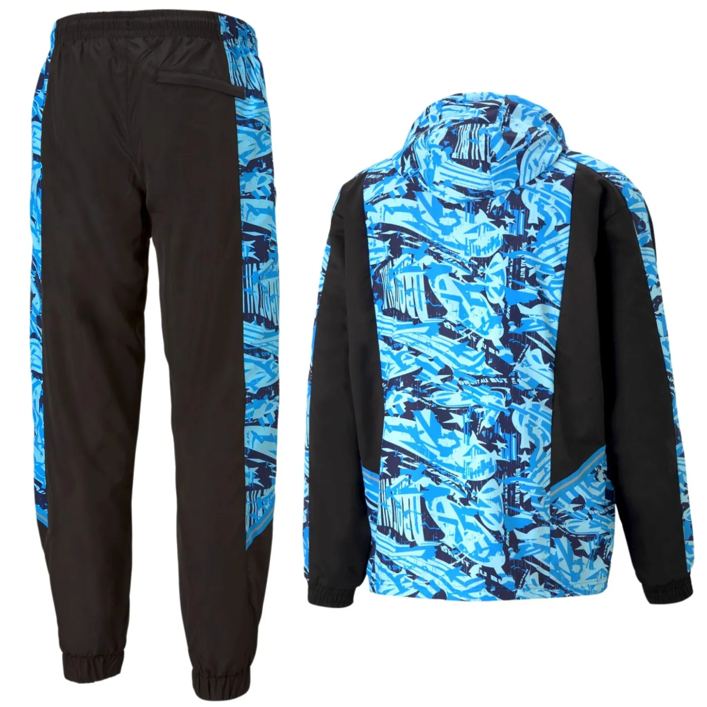 Olympique Marseille streetwear woven presentation tracksuit 2022 - Puma