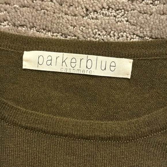 Parker Blue Tie Dye Cashmere Cropped Sweater