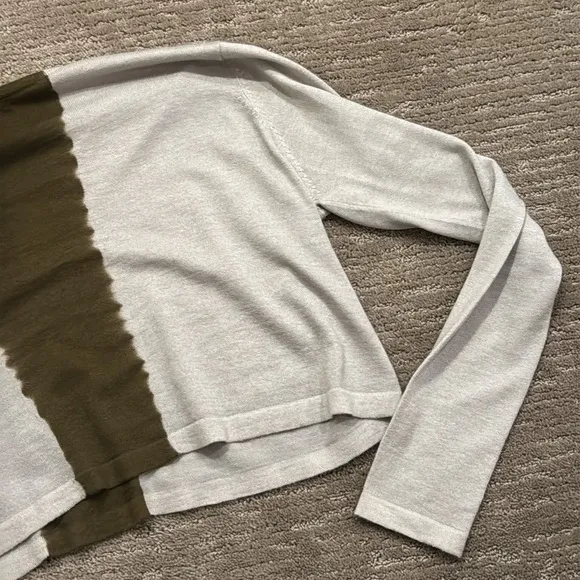 Parker Blue Tie Dye Cashmere Cropped Sweater