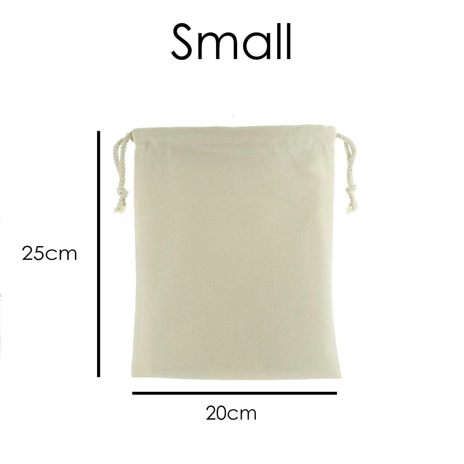 Personalised Canvas Sack with Stylish Text and Moon Love Message