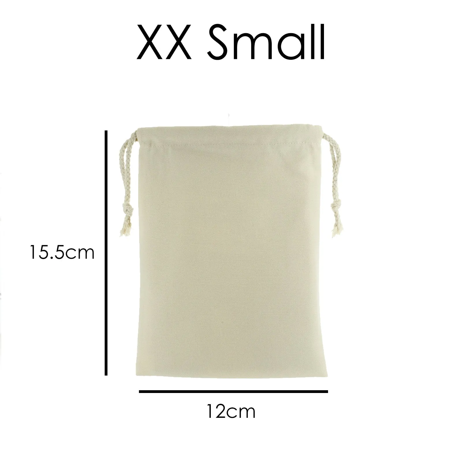 Personalised Canvas Sack with Stylish Text and Moon Love Message