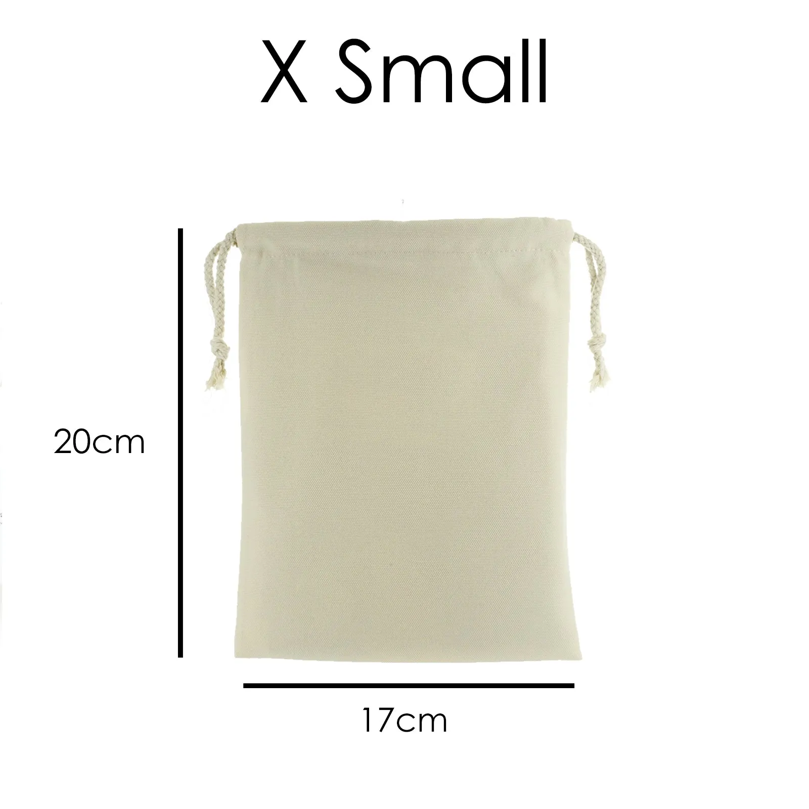 Personalised Canvas Sack with Stylish Text and Moon Love Message