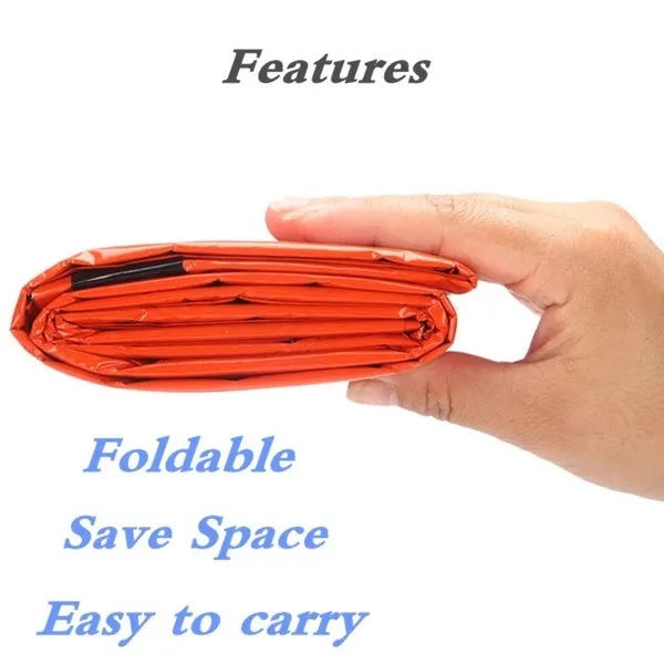 Portable Waterproof Reusable Emergency Foil Camping Hiking Survival Sleeping Bag