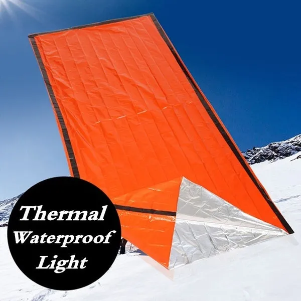 Portable Waterproof Reusable Emergency Foil Camping Hiking Survival Sleeping Bag