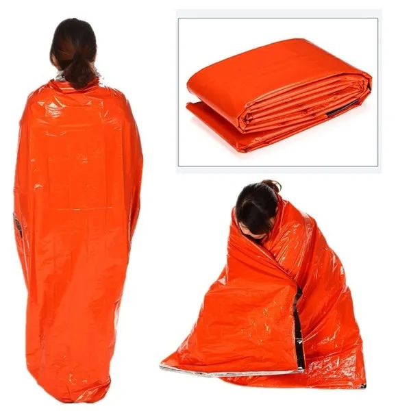 Portable Waterproof Reusable Emergency Foil Camping Hiking Survival Sleeping Bag