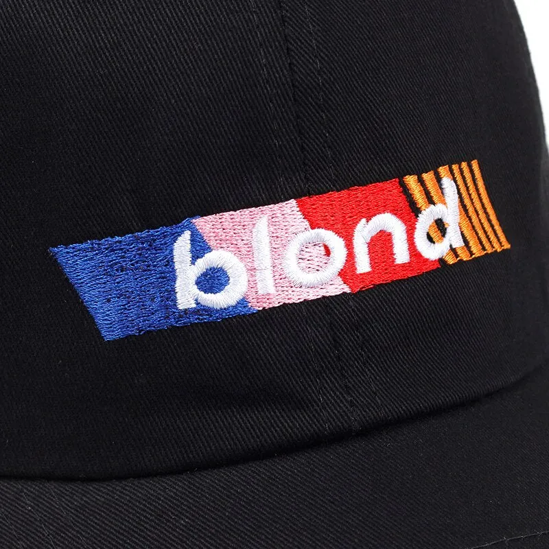"BLOND" Casquette baseball Streetwear Noir - URB1™