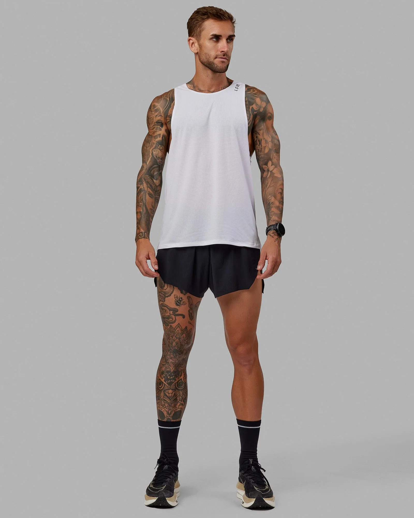 Race Day 3" Lined Running Shorts - Black