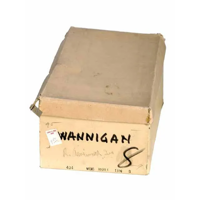 Rare Mens Vintage Sherpa Wanigan 2-Tone Boots 1940S 8 Never Worn