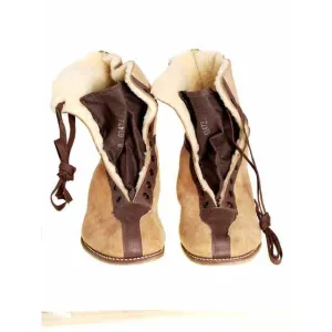 Rare Mens Vintage Sherpa Wanigan 2-Tone Boots 1940S 8 Never Worn
