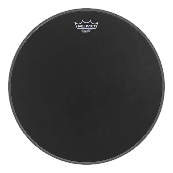 Remo 12" Ambassador Suede Black