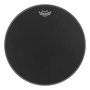 Remo 12" Ambassador Suede Black