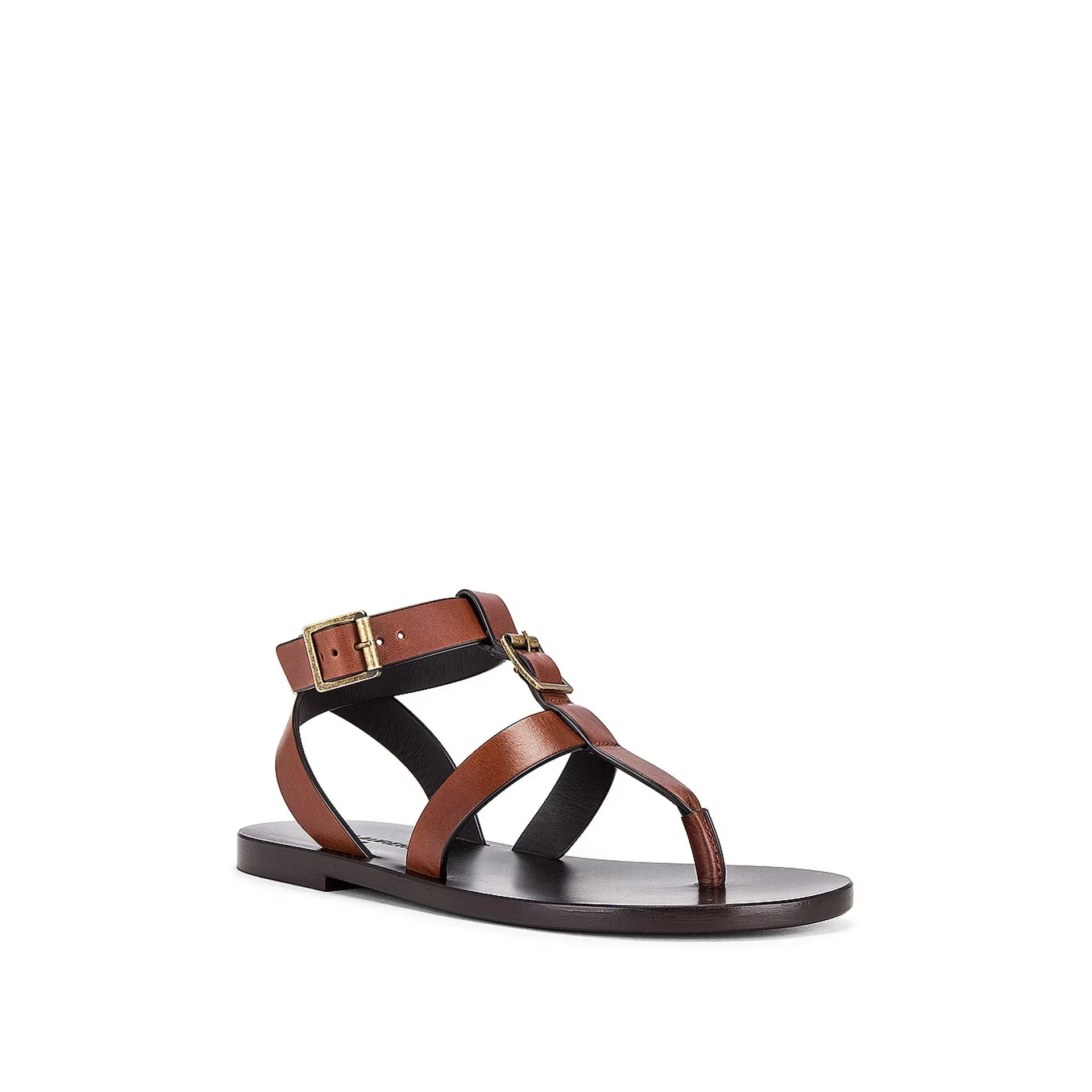 SAINT LAURENT Chic Hardy Leather Sandals for Women