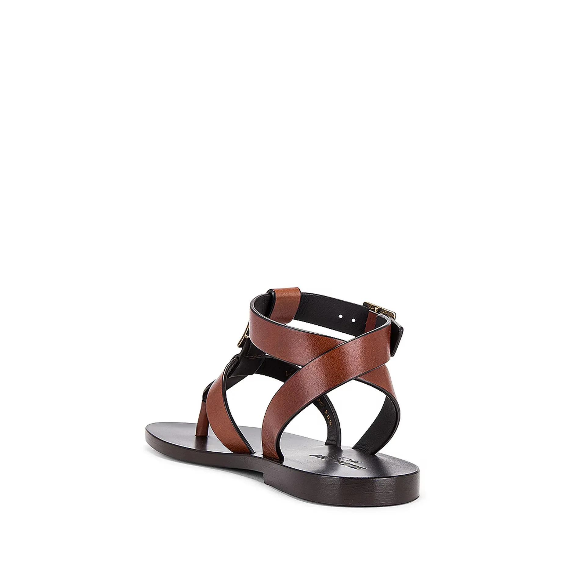 SAINT LAURENT Chic Hardy Leather Sandals for Women