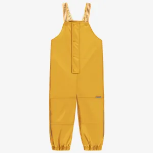 Salopette de pluie jaune en polyuréthane, enfant || Yellow polyurethane rain overalls, child